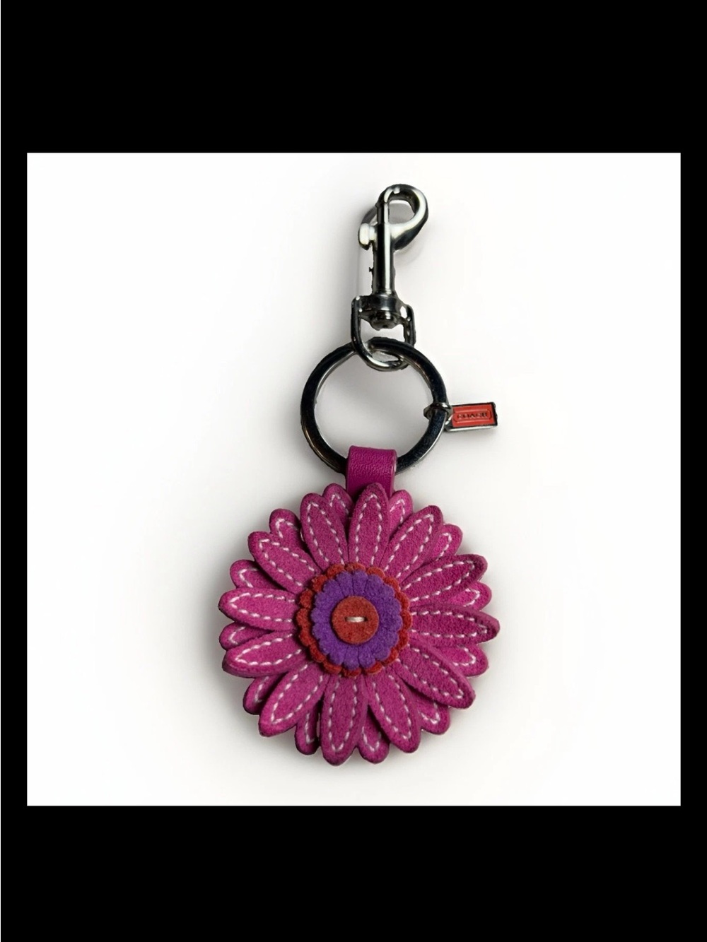Coach Layered Suede Daisy Flower Bag Charm, 2004-Style: (#64298) Limited Edition